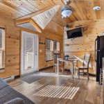 Cabin Rental 6 South Dakota Steel Wheel Campground Interior