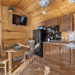 Cabin Rental 6 South Dakota Steel Wheel Campground Kitchen