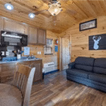 Cabin Rental 8 South Dakota Steel Wheel Campground Living Area