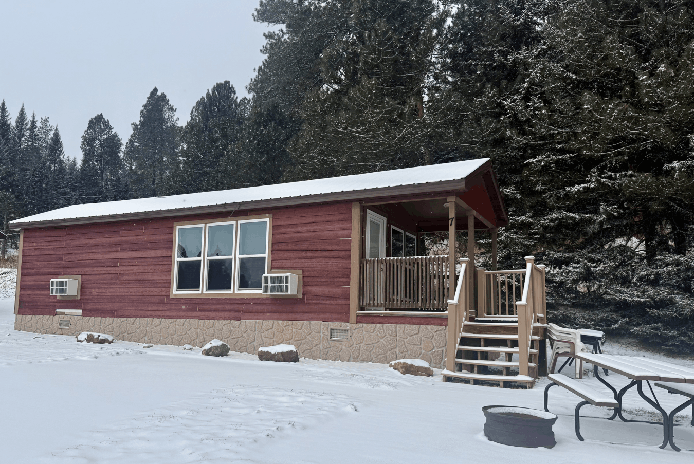 Deluxe Cabin 7 Steel Wheel Campground and Lodging Deadwood SD